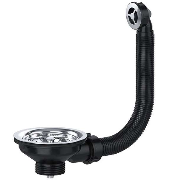 Basket Strainer Waste with Round Overflow Plumb Spares Direct